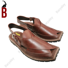 Load image into Gallery viewer, Garnet Baryaley- Kaptaan Chappal
