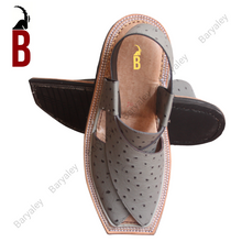 Load image into Gallery viewer, Greyish Lorum Baryaley- Peshawari Chappal