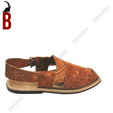 Load image into Gallery viewer, Bronze Lorum Baryaley- Kaptaan Chappal
