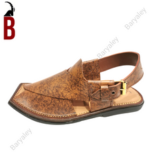 Load image into Gallery viewer, Marrone aranciato Baryaley-Charsadda Chappal
