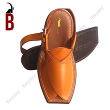 Load image into Gallery viewer, Dubailte Seamed Baryaley- Peshawari Chappal
