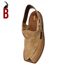 Load image into Gallery viewer, Brown Sabaro Baryaley- Charsadda  Chappal
